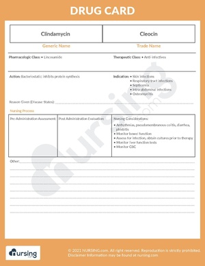 Drug Card Clindamycin (Cleocin).pdf